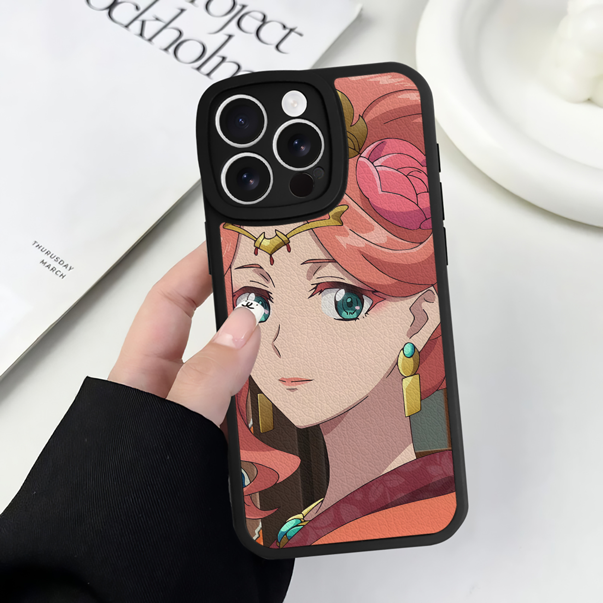 薬屋のひとりごと The Apothecary Diaries 【iPhone 16シリーズ対応】シリコンスマホケース（レザー調） 材質：シリコン